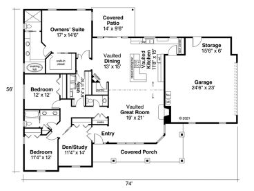 Floor Plan, 051H-0215