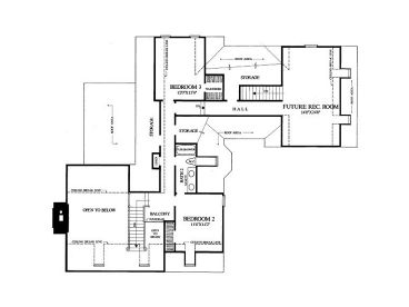 2nd Floor Plan, 063H-0202