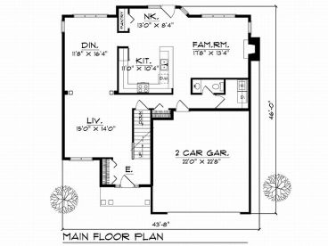 1st Floor Plan, 020H-0020