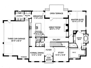 1st Floor Plan, 029H-0083