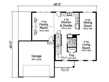 1st Floor Plan, 023H-0161