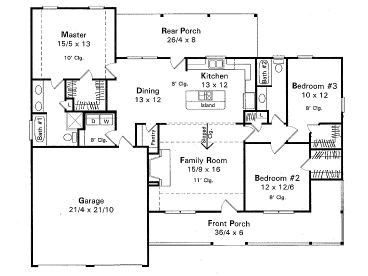 Floor Plan, 030H-0016