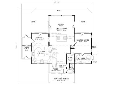 1st Floor Plan, 025L-0020