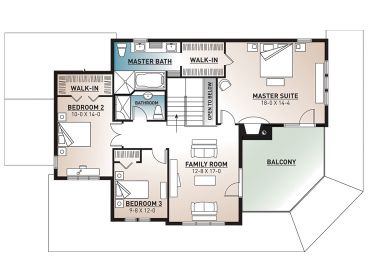 2nd Floor Plan, 027H-0221