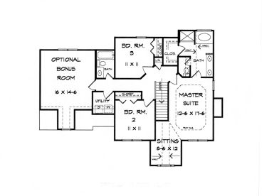 2nd Floor Plan, 019H-0133