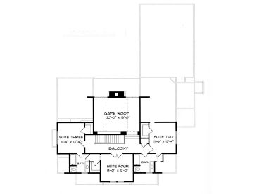 2nd Floor Plan, 029H-0028