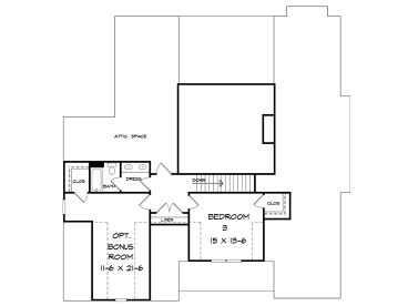 2nd Floor Plan, 019H-0174