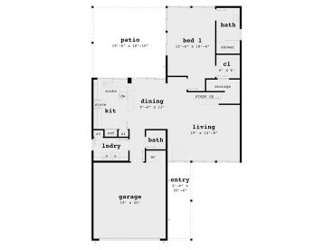 1st Floor Plan, 052H-0122