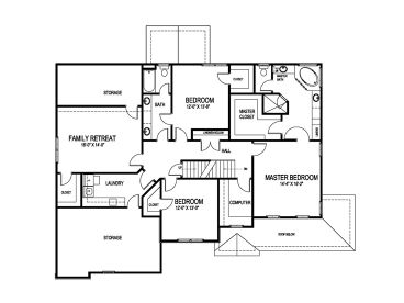 2nd Floor Plan, 058H-0038