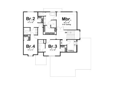 2nd Floor Plan, 050H-0390