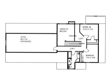 2nd Floor Plan, 012H-0219