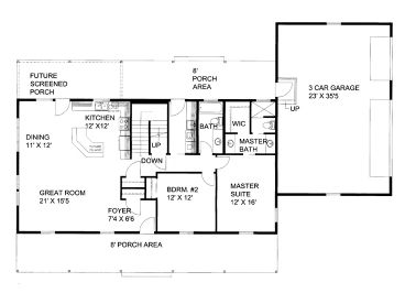 1st Floor Plan, 012H-0292