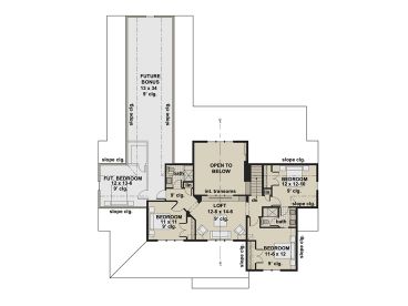 2nd Floor Plan, 023H-0218