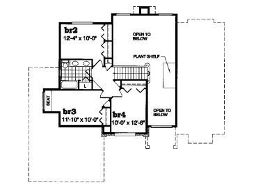 2nd Floor Plan, 032H-0072