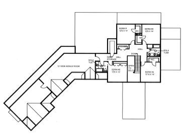 2nd Floor Plan, 012H-0223