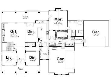 1st Floor Plan, 050H-0528