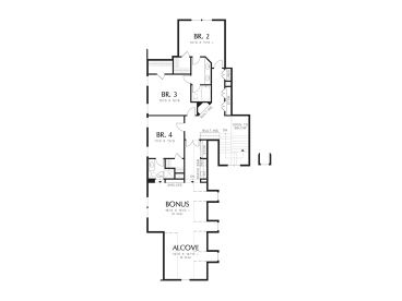 2nd Floor Plan, 034H-0351