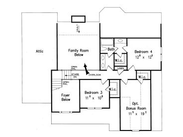 2nd Floor Plan, 086H-0016