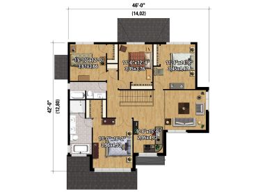 2nd Floor Plan, 072H-0132