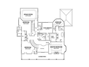 2nd Floor Plan, 058H-0046