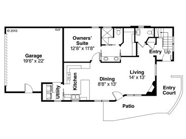 1st Floor Plan, 051H-0223