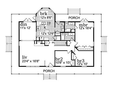 Floor Plan, 032H-0085