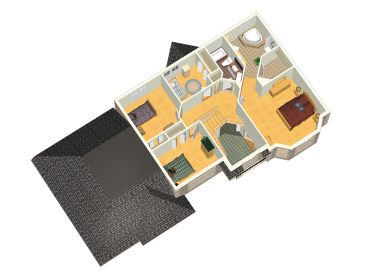 2nd Floor Plan, 072H-0127