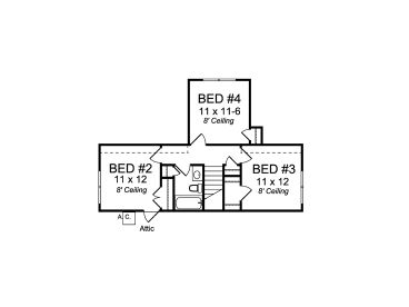 2nd Floor Plan, 059H-0136