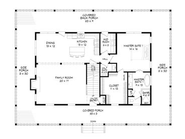 Opt. 1st Floor Plan, 062H-0241