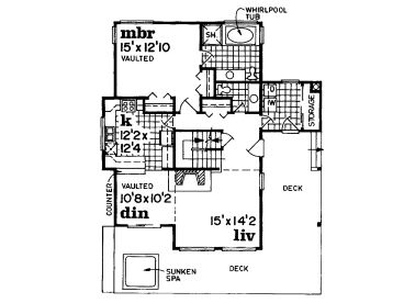 1st Floor Plan, 032H-0029