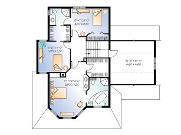 2nd Floor Plan, 027H-0134