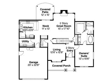 1st Floor Plan, 051H-0141