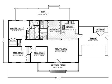 Floor Plan, 078H-0064