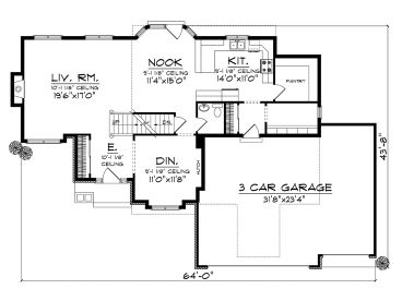 1st Floor Plan, 020H-0242