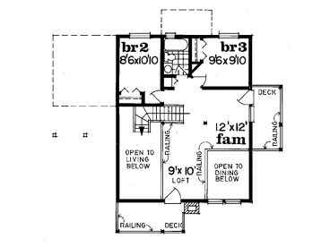 2nd Floor Plan, 032H-0024