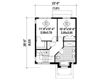 2nd Floor Plan, 072H-0164