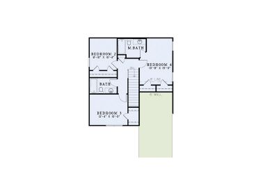 2nd Floor Plan, 025H-0264