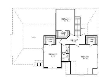 2nd Floor Plan, 062H-0109