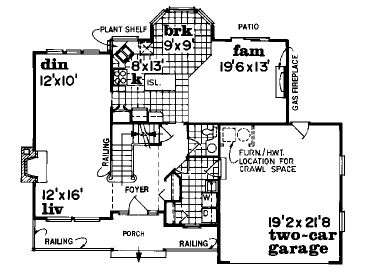 1st Floor Plan, 032H-0035