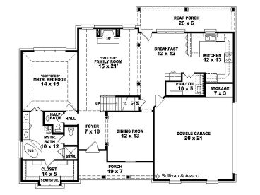 1st Floor Plan, 006H-0064