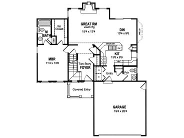 1st Floor Plan, 014H-0020