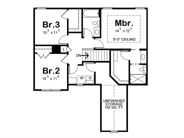 2nd Floor Plan, 031H-0302