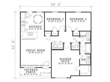 Floor Plan, 025H-0039