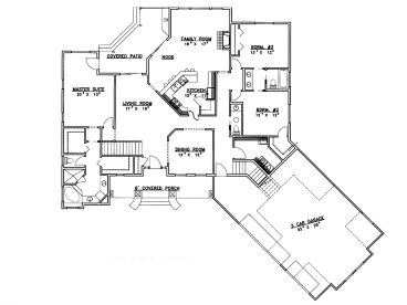 1st Floor Plan, 012H-0073