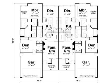 1st Floor Plan, 031M-0099