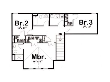 2nd Floor Plan, 050H-0093