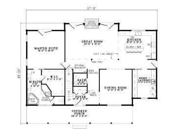 1st Floor Plan, 025L-0035