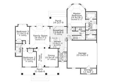 1st Floor Plan, 042H-0043