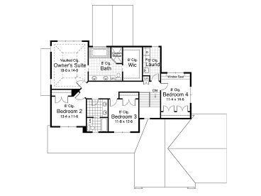 2nd Floor Plan, 023H-0125