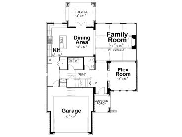 1st Floor Plan, 031H-0460